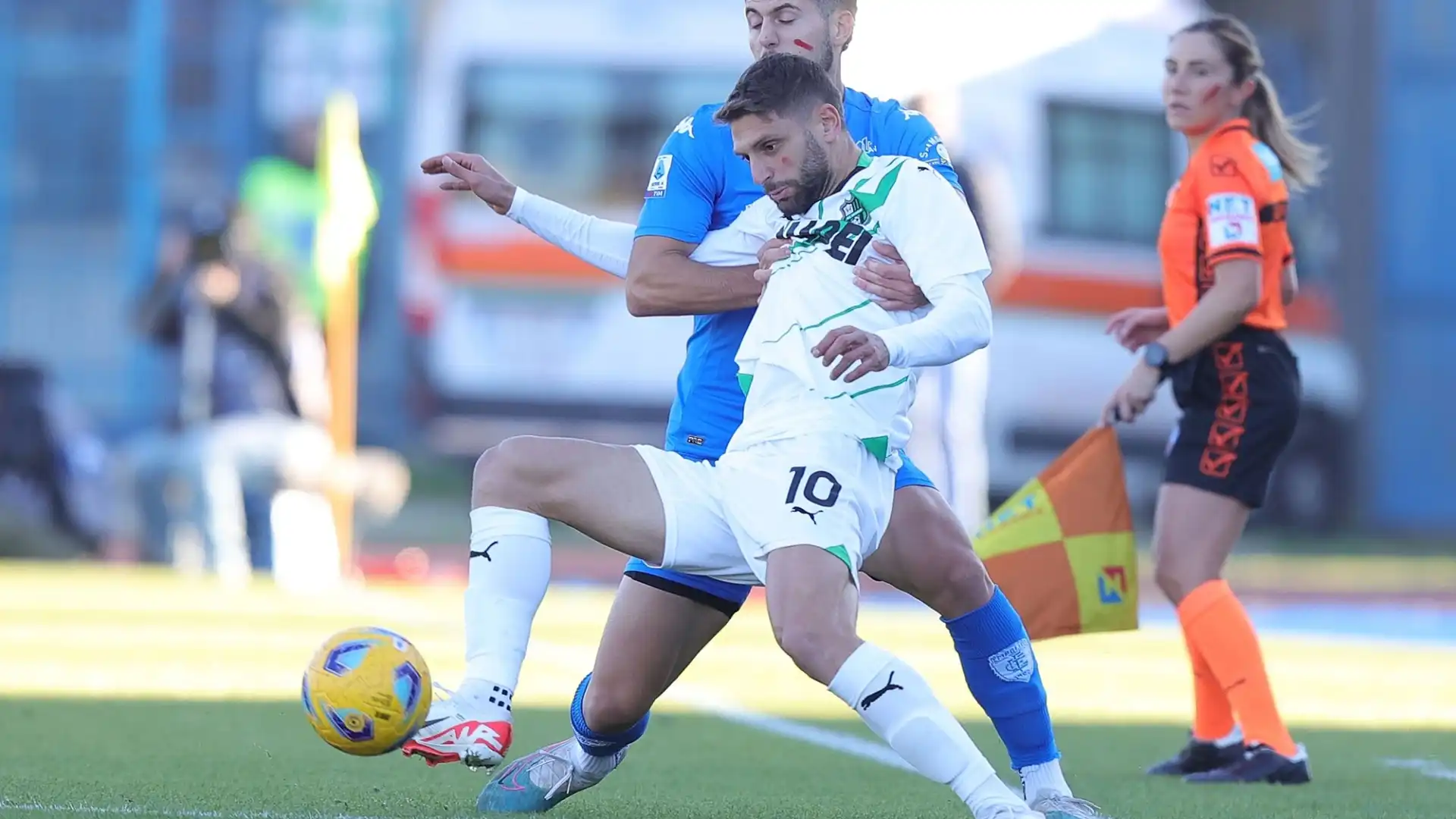 Che Berardi, vittoria show del Sassuolo ad Empoli. Frosinone-Genoa 2-1