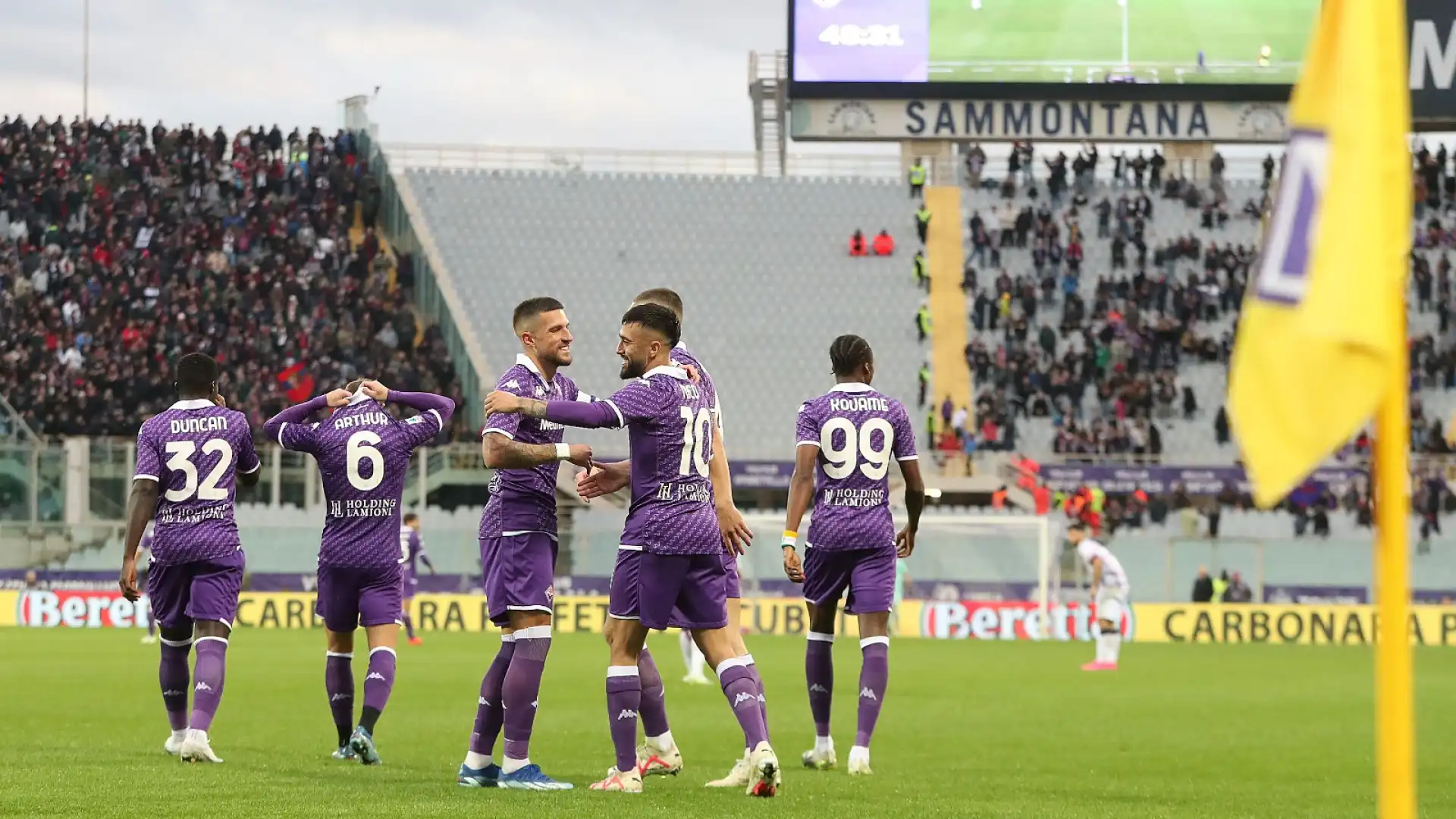La Fiorentina riparte anche in campionato: Bologna ko. L’Atalanta acciuffa l’Udinese in extremis