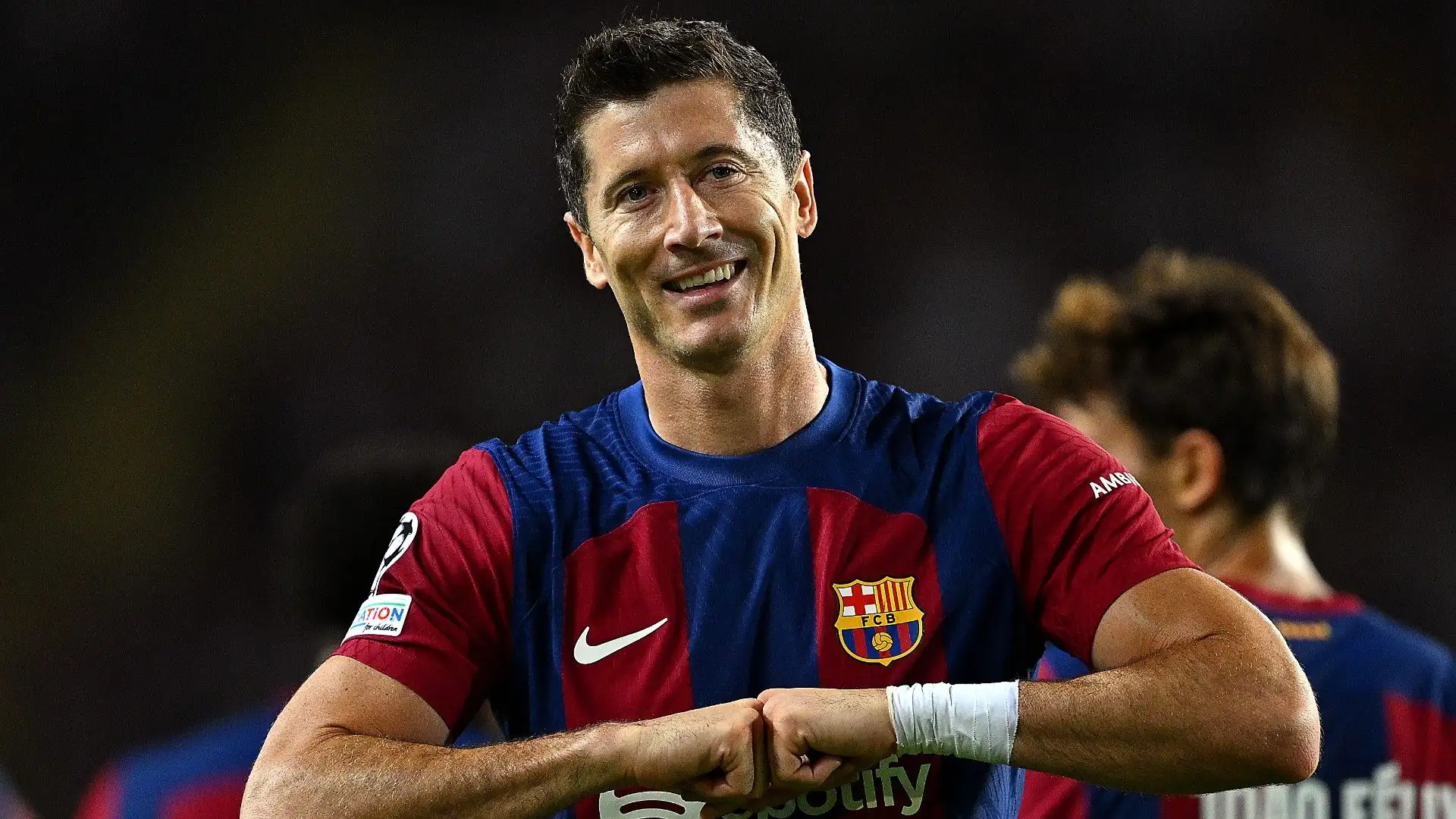 A luglio 2014 Lewandowski era passato dal Borussia Dortmund al Bayern Monaco

