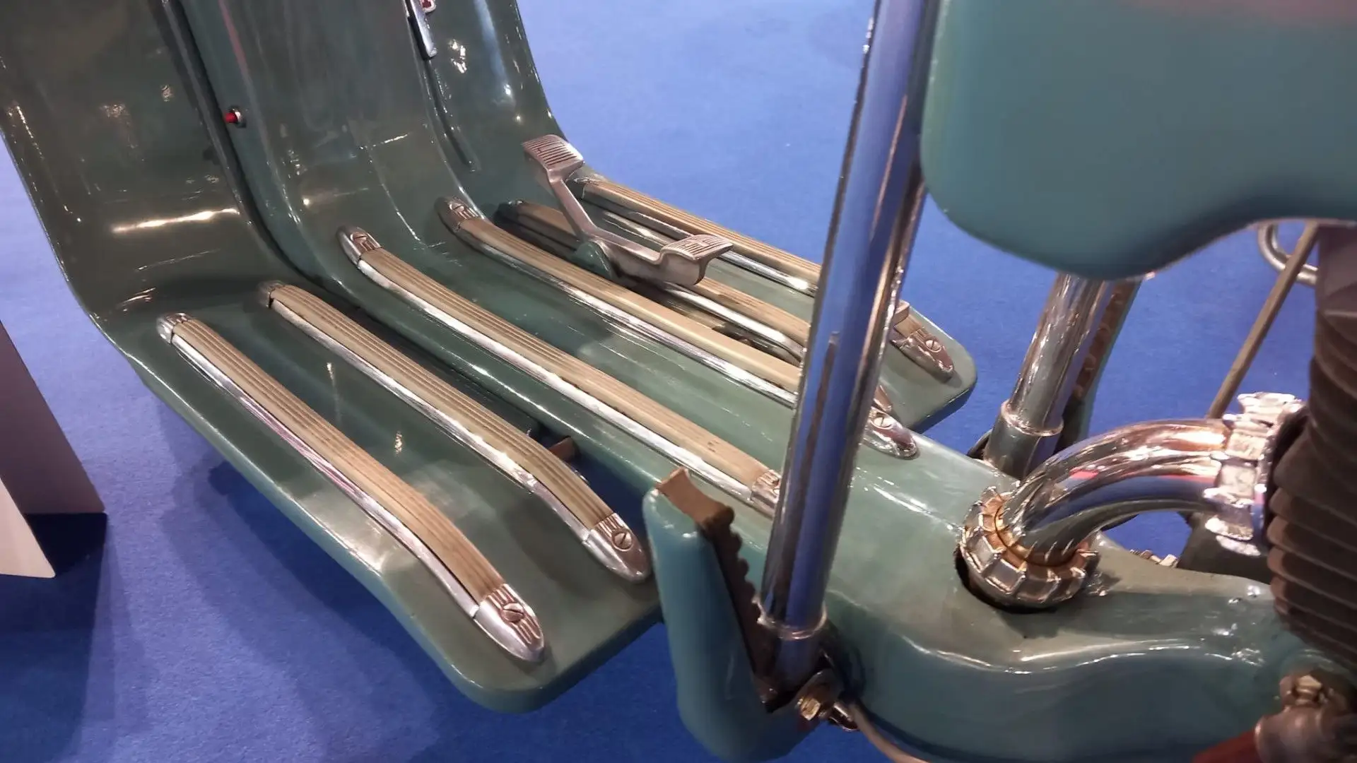 La Lambretta aveva una struttura tubolare più rigida di quella della Vespa
