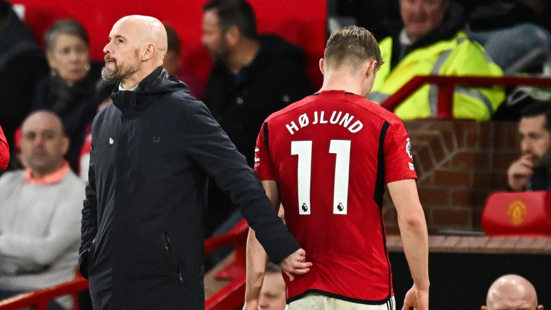 Al minuto 79 ten Hag ha sostituito Hojlund: al suo posto dentro Martial