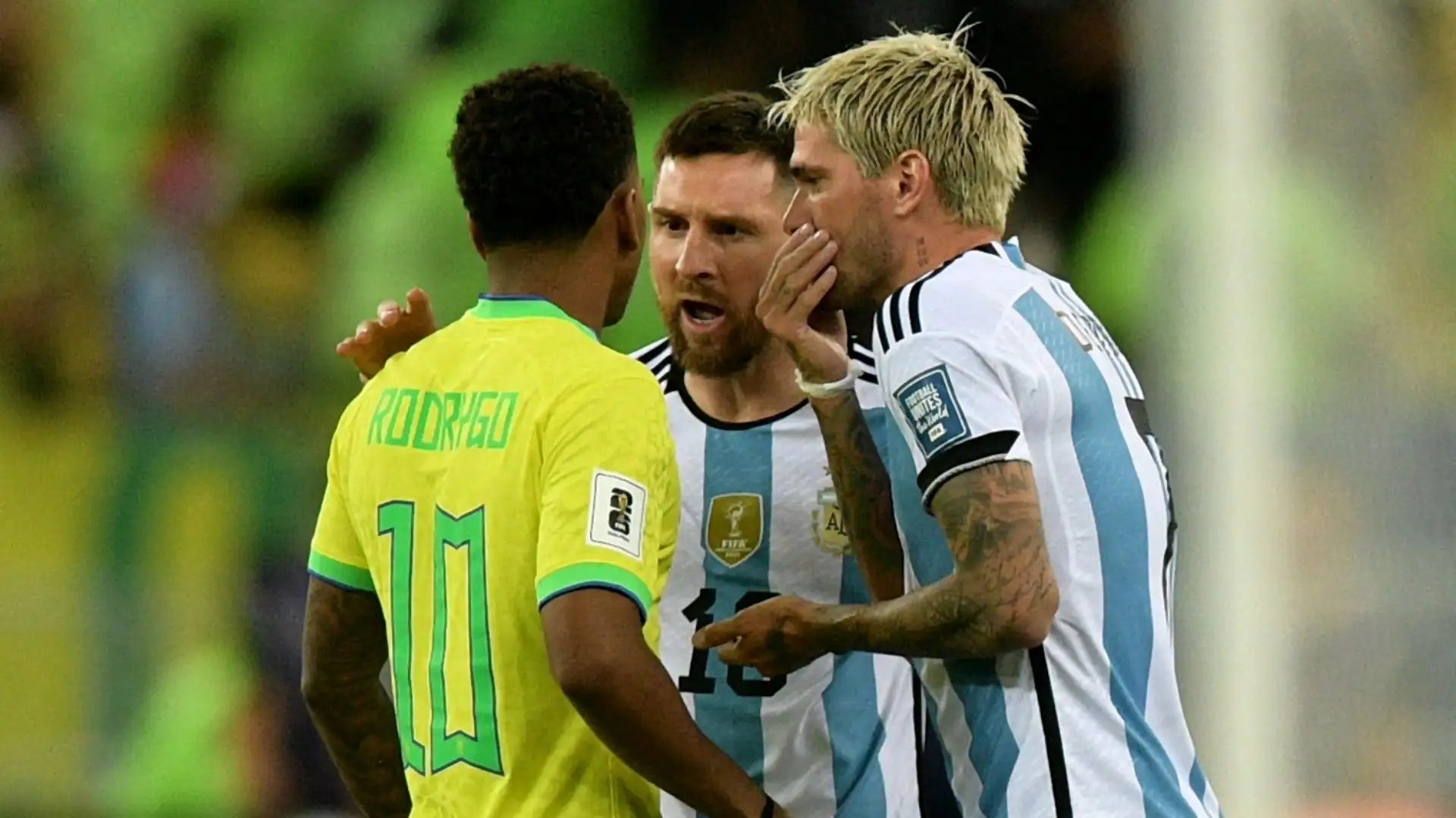 Leo Messi ha litigato con il campione del Real Madrid Rodrygo
