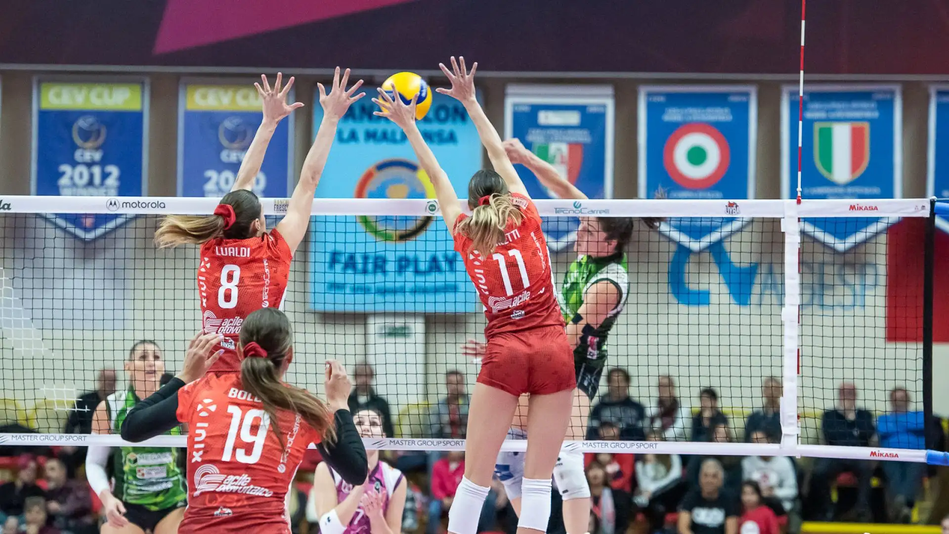 Tra le farfalle Martina Bracchi ha meritato il riconoscimento di MVP (17 i punti per lei).