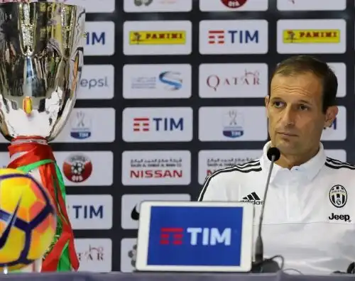 Juventus, Allegri: “Il Milan sarà arrabbiato per il volo…”