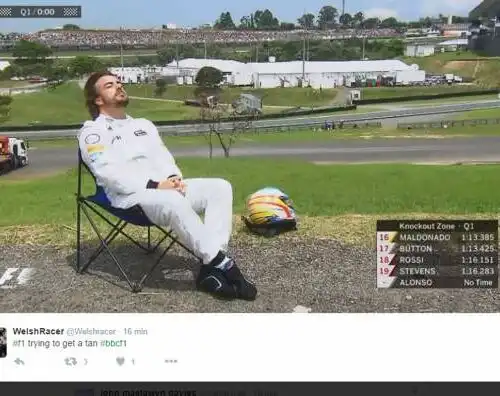 McLaren ko, Alonso prende il sole