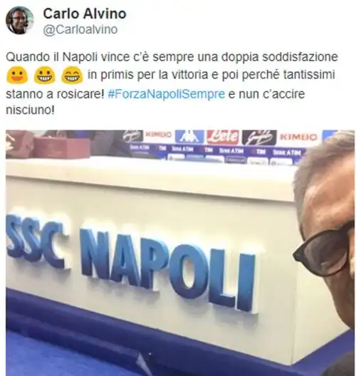 Le certezze di Alvino: il Napoli fa rosicare