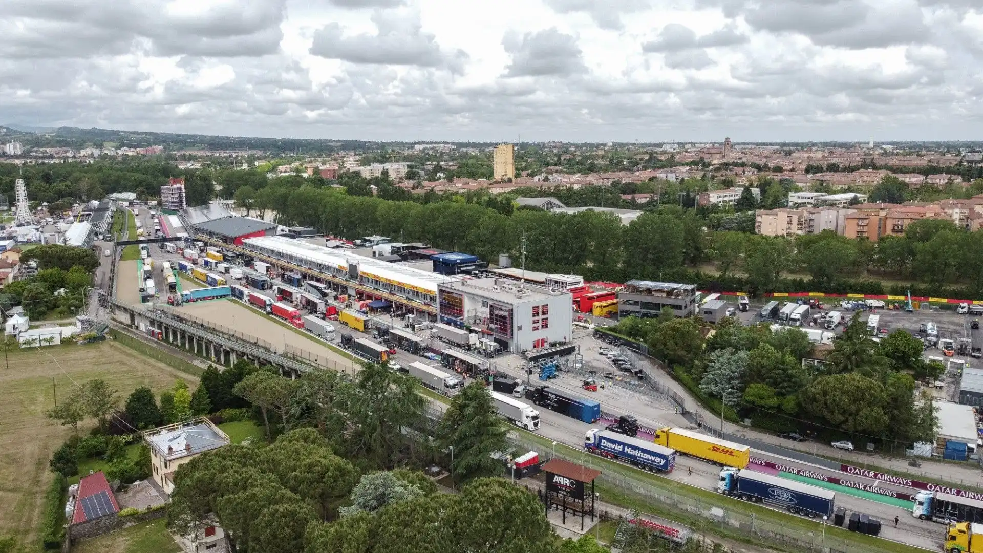 Anche la F1 si ferma: le drammatiche immagini dall'Emilia Romagna
