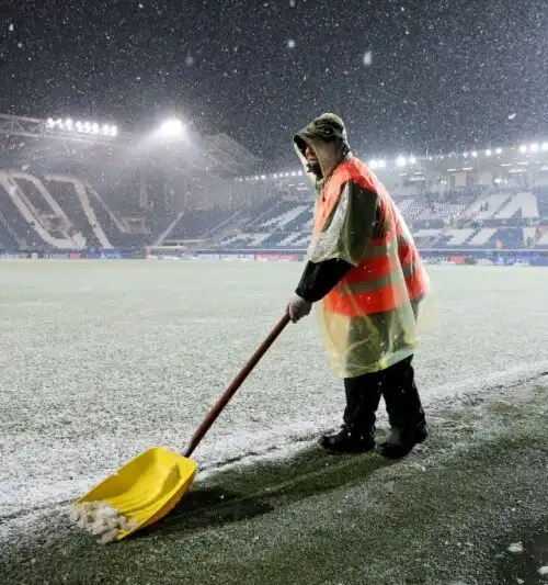 Atalanta-Villarreal, ha vinto la neve