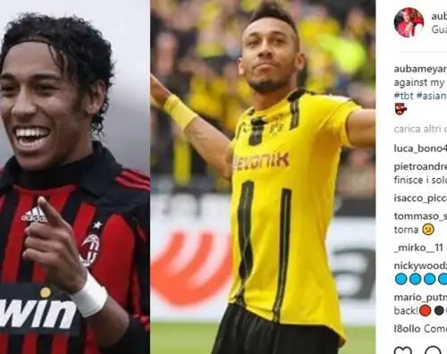 Aubameyang manda in delirio il Milan