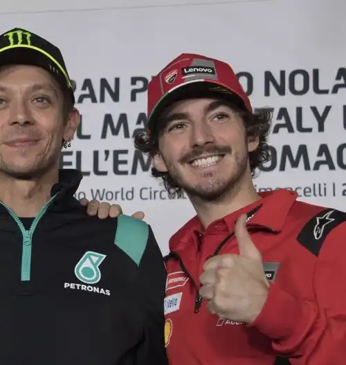 Ducati, Pecco Bagnaia: “E’ cambiato tutto con Valentino Rossi”