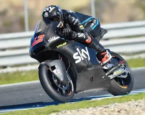 Moto2, Bagnaia più forte del maltempo