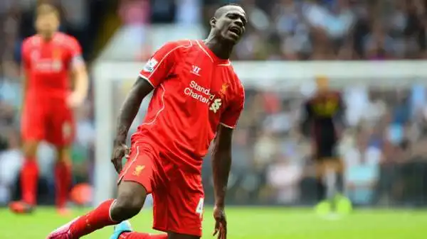 SuperMario subito in campo dal 1' con la maglia del Liverpool nella partita contro il Tottenham.