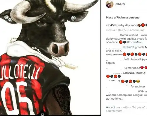 Balotelli in clima derby