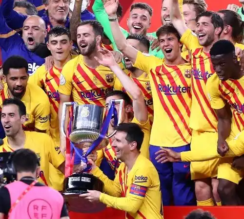 Copa del Rey, trionfo con poker per il Barcellona
