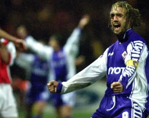 Firenze in festa per Batistuta