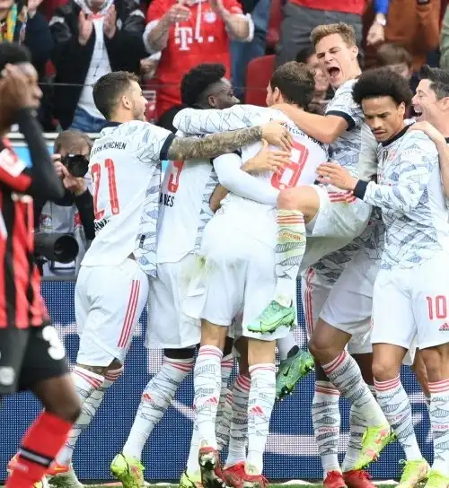 Bayern devastante nel big match: Leverkusen sotterrato di gol, 4 in 8′