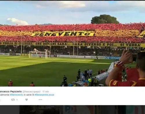 Benevento in festa, è serie B