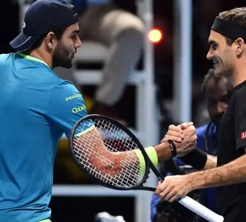 Matteo Berrettini ribadisce il suo amore per Roger Federer