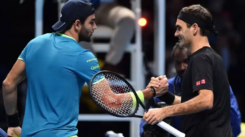 Matteo Berrettini alle ATP Finals: Roger Federer si sbilancia
