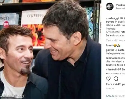 Max Biaggi ricorda Frizzi: “Arrivederci fratellone”