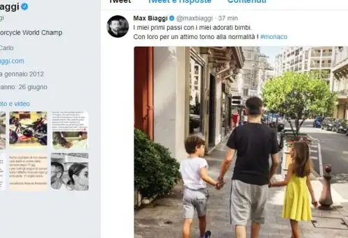 Max Biaggi torna alla normalità coi figli