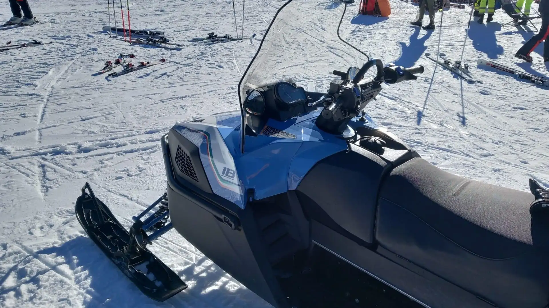 Ecco la motoslitta della Polizia