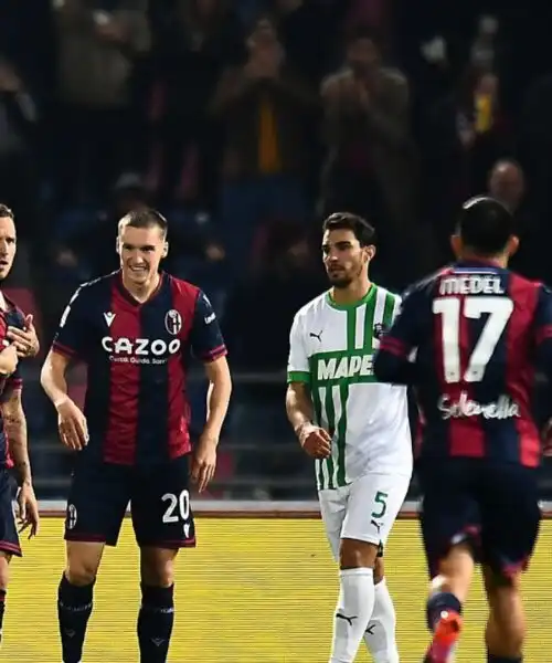 Il Bologna strapazza il Sassuolo: 3-0 al Dall’Ara