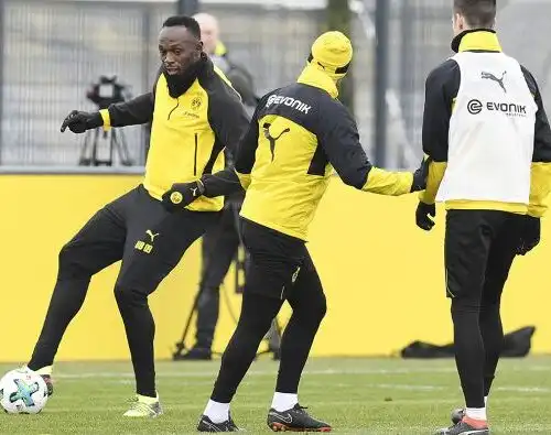 Bolt si allena col Dortmund