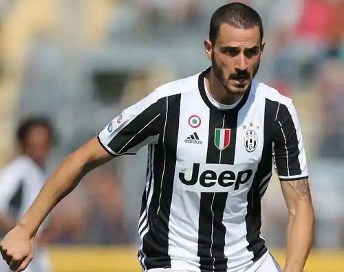 Juventus, Bonucci punito: finisce in tribuna