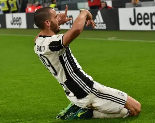 Leonardo Bonucci con De Sica a “Little Big Show”