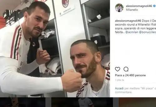 Presunta lite, Bonucci e Romagnoli ci ridono su