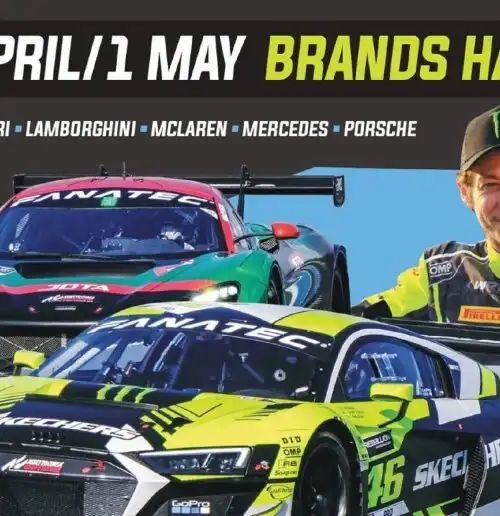 GT World Challenge, Valentino Rossi uomo copertina anche a Brands Hatch
