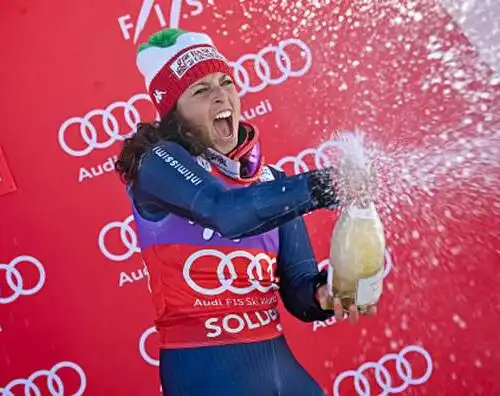 Brignone gigante, l’Italia in festa