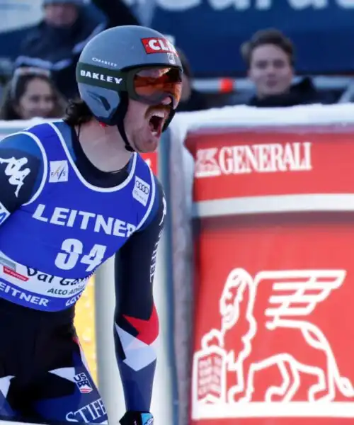 Bryce Bennett spiazza tutti in Val Gardena, Dominik Paris non perde il sorriso