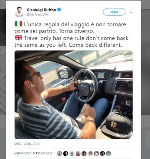 Buffon nell’occhio del ciclone social