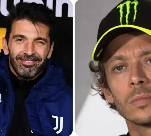 Gigi Buffon come Valentino Rossi: il paragone infiamma il web