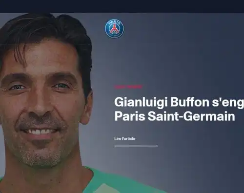 Buffon: “Conosco i sogni del Psg”