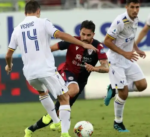 Il Cagliari frena in casa contro il Verona