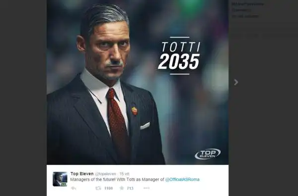 Top Eleven ha creato una gallery immaginando come saranno Totti e compagni nel 2035.