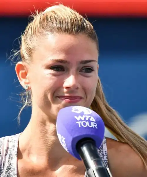 Camila Giorgi celebra la sua settimana fantastica