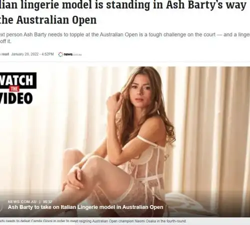 Per gli australiani Camila Giorgi è una modella di lingerie