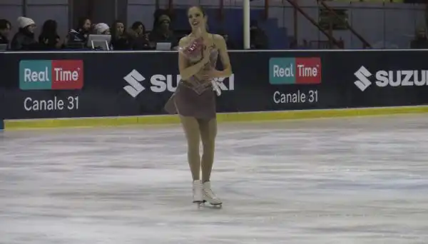 Carolina Kostner, Anna Cappellini e Luca Lanotte hanno dato spettacolo sul ghiaccio dell'Agorà di Milano.