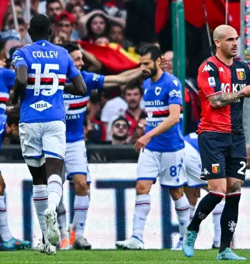 Derby alla Sampdoria, Genoa tradito da Criscito e nei guai