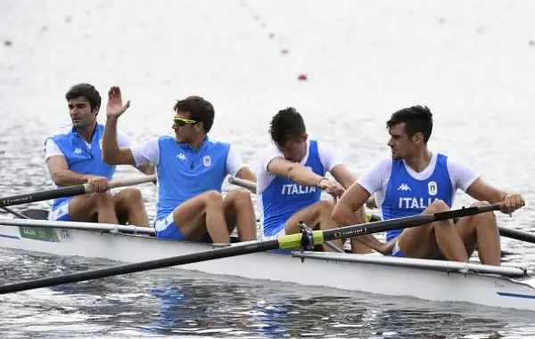 Giuseppe Vicino, Matteo Lodo, Matteo Castaldo e Domenico Montrone, bronzo nel quattro senza.