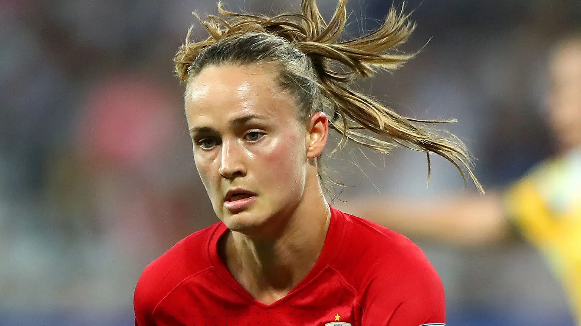 Eccola in azione con la nazionale norvegese
