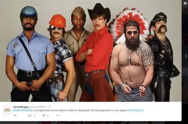 Web scatenato con il rugbista, che è stato scoperto tra i partecipanti della festa del Psg a Las Vegas.