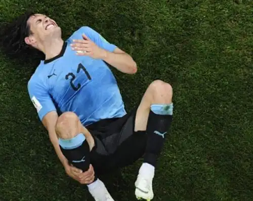 Uruguay, Cavani non si allena