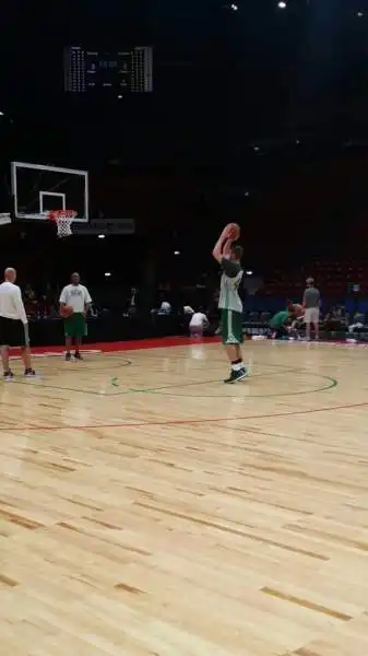 Gli allenamenti dei Celtics