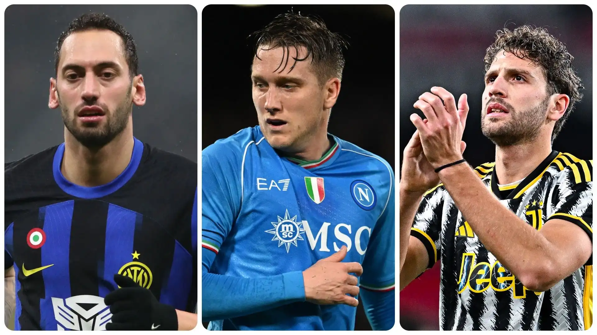 Centrocampo d'oro: Top10 dei più preziosi in Serie A (Transfermarkt)
