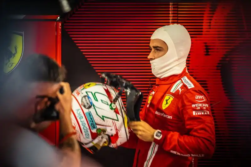 E' iniziato il weekend del Gp D'Italia, anche per Charles Leclerc. Foto di Cristian Lovati